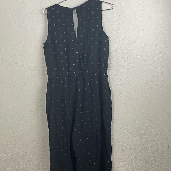 Pre-Owed Old Navy Womens Black Polka Dot Romper Size L - Picture 3 of 5